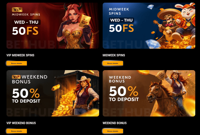 BetHub Casino Other Bonuses
